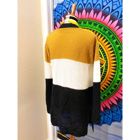 🌈 Beautiful color block knit cardigan - Picture 7 of 10